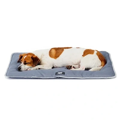 Abbildung von Ferplast Hundematte &amp; Katzenmatte Klein Waschbares Hundebett Hundekissen Wasserdicht Kratzfest Matte für Hundehütten und Auto, Hundekorb Jolly 65 x 48 cm, SM, GRAU