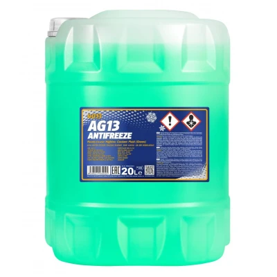 Abbildung von MANNOL AG13 Hightec MN4013 20 Frostschutz SAE J1034, AFNOR NF R15 601, ASTM D3306, D4340, D4985, BS 6580:2010, NATO S 759 grün