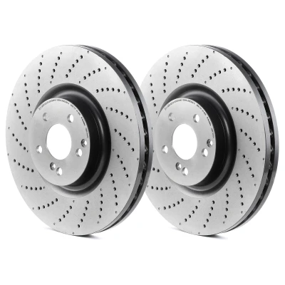 Abbildung von BREMBO 09.B769.51 Bremsscheibe 360 36 5 gelocht/innenbel. beschichtet hochgekohlt mit Schrauben MERCEDES BENZ: C Klasse Coupe, E Limousine