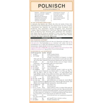Abbildung von Leporello: Polnisch Kurzgrammatik Die komplette Grammatik im Überblick