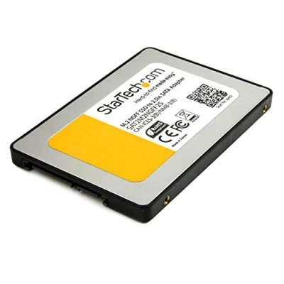 Abbildung von StarTech.com M.2 auf SATA III Adapter M2 SSD zu S ATA Einbaurahmen NGFF Solid State Drive 2,5&quot; Serial Konverter 9,5mm hoch