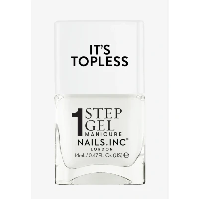 Abbildung von Nails Inc Topless Emma (leuchtend weiß) Gel Nagellack ohne UV 1 Schritt Maniküre mit ca 8 Tagen Halt Schnelltrocknend, vegan &amp; 21 free Set für Erwachsene Kinder, Base/Top Coat