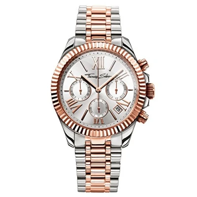 Abbildung von THOMAS SABO Chronograph DIVINE CHRONO, Quarzuhr, Armbanduhr, Damen, Datum, Stoppfunktion, 12/24 Std. Anzeige