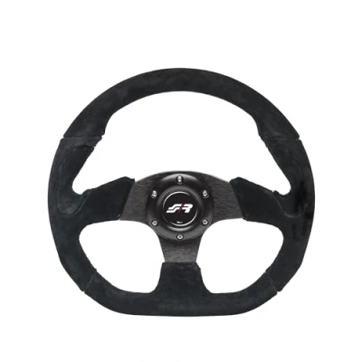 Abbildung von Simoni Racing Universal Lenkrad X2 Shammy Leather Schwarz Suède Durchmesser 330mm