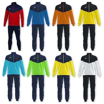 Abbildung von Joma Herren Oxford Trainingsanzug, Neongrün, Marineblau, XS
