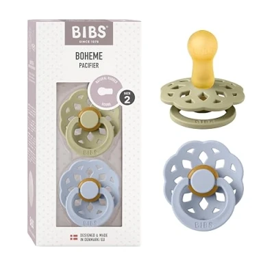 Abbildung von BIBS Boheme 2 Pack Khaki/Dusty Blue Spenen Maat