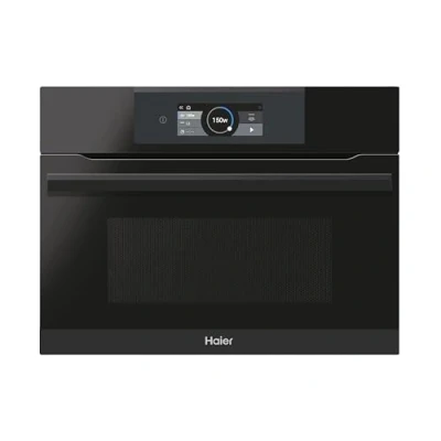 Abbildung von Haier Einbau Mikrowelle &quot;HWO45NB6T0B2/DE&quot;, Grill Heißluft, digitaler Timer