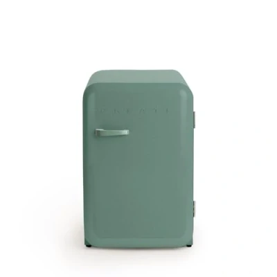 Abbildung von CREATE / RETRO FRIDGE 83.5 SAGE/Kühlschrank in Salbeigrün, Griff Salbeigrün 98W, niedriger Verbrauch, 2 Ablagen, Temperaturregler, Flaschenhalter, 56x54x84cm