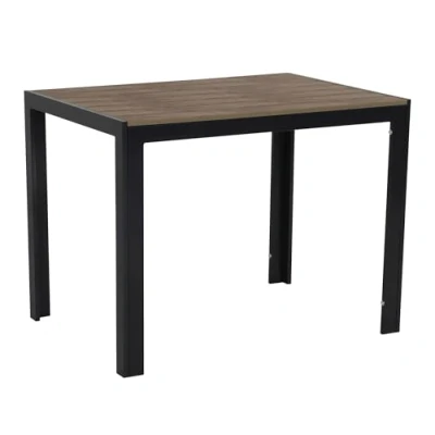 Abbildung von Gardissimo Gartentisch Alma Anthrazit, Nonwood Aluminium 100 x 70 cm, Holz Look
