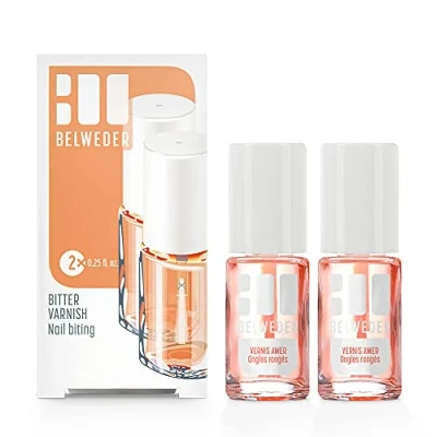 Abbildung von BELWEDER x2 Bitter Nail Biting Polish 2x7,5 ml Gegen Nägelkauen Bitterer Geschmack 48h Transparent Abschreckend und Schützend