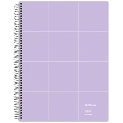 Abbildung von Grafoplás 88522969 Spiralheft, 5 mm, 100 Blatt, 90 g, lavendel, A4