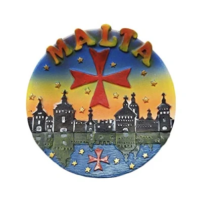 Abbildung von Malta Kunstharz 3D Kühlschrank Magnet, berühmten Tourist Souvenirs Harz, Kühlschrankmagnet, Haus und Küche Dekoration