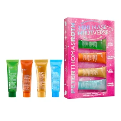 Abbildung von Peter Thomas Roth Mini Mask Multiverse Set 4 teiliges Masken für Peeling, Feuchtigkeit, Anti Aging und Beruhigung Multimasking Hautpflege Kit alle Hauttypen