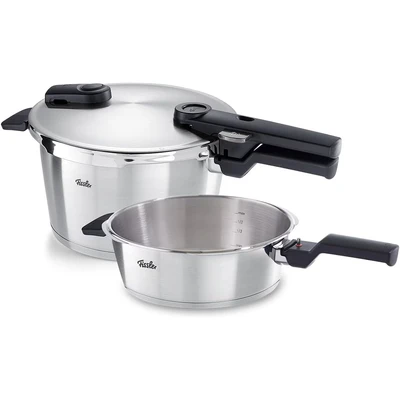 Abbildung von Fissler Schnellkochtopf &quot;Vitaquick Premium&quot;, Edelstahl 18/10, (Set, 2 tlg., 4,5 l + Schnellbratpfanne 2,5 l), Premium Qualität Made in Germany