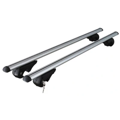 Abbildung von Menabo Dachrelingträger 120 cm 90 kg TüV/GS zugelassen mit integrierten Schlössern Anhängershop