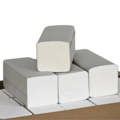 Abbildung von KURTT Premium Papierhandtücher, weiß 3 x 200 Blatt 2 lagig 25 23 cm ZZ Falt Alle Zwecke Papiertücher geeignet für Spender Einweghandtücher Einwegpapier