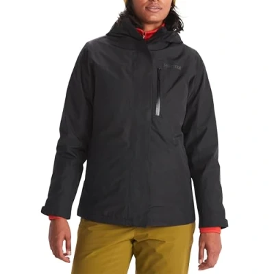 Abbildung von Marmot Damen Wm&#039;s Ramble Component Jacket, Wasserdichte Jacke, warme 3 in 1 Regenjacke mit Kapuze, winddichter Regenmantel, atmungsaktiver Windbreaker, ideal zum Wandern, Black, S