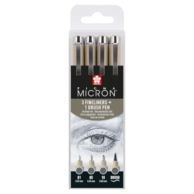 Abbildung von Sakura Pigma micron fineliner set Cool gray 4pcs