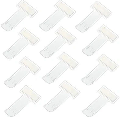 Abbildung von YAVO EU Transparent Car Windscreen Parking Permit Holder 12 pcs Plastic Ticket Clips sicher und Ermöglicht Eine Schnelle Einfache Installation