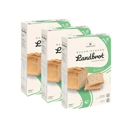 Abbildung von Glutenfreie Backmischung Landbrot 3x400gr Hanneforth