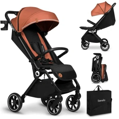 Abbildung von lionelo Kinder Buggy CLOE, Alu nur 8,2 kg/ bis zu 22 kg /Airline Gepäck (PREMIUM) AUTO FOLDING