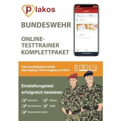 Abbildung von Einstellungstest Bundeswehr: Buch mit Online Testtrainer und Lern App Eignungstest im Auswahlverfahren erfolgreich bestehen 2.500 Aufgaben ... Computertest, Logik, Konzentration, Sprache