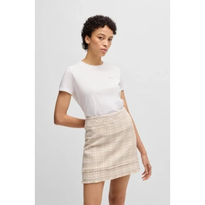 Abbildung von BOSS Esogo Tshirt basic, Damen, Größe: Medium, Natural