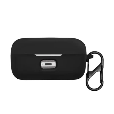 Abbildung von kwmobile Hülle kompatibel mit Sennheiser Momentum True Wireless 3 / 4 Kopfhörer Silikon Schutzhülle Etui Case Cover Schoner in Schwarz