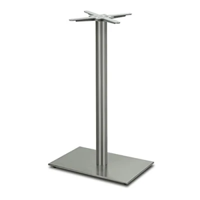 Abbildung von Dublino Stehtischgestell Tischbein Edelstahl Premium PD7595inox/110 INOX Stehtisch Höhe 108 cm ca. 25 kg Bodenplatte 60x40 max. Tischplattengröße 110x70