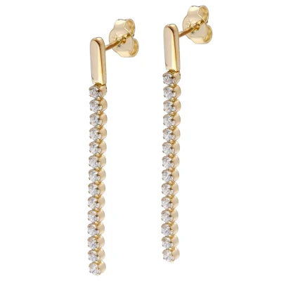 Abbildung von trendor MIT Zirkonia Ohrringe, Damen, Größe: One Size, Gold coloured