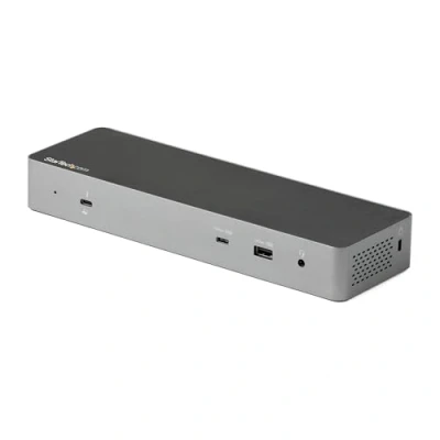 Abbildung von StarTech.com Thunderbolt 3 Dock mit USB C Host Kompatibilität, 2x 4K 60Hz DisplayPort 1.4 oder HDMI Monitore 1x 8K, TB3/USB Laptop Docking Station, 96W PD, 5xUSB, 10Gbps (TB3CDK2DHUE)