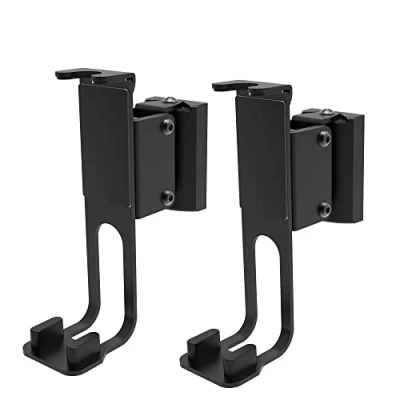 Abbildung von conecto Lautsprecher Wandhalterung, kompatibel mit Sonos® One, One SL, Play:1, Traglast: 3kg, 2er Set, schwarz