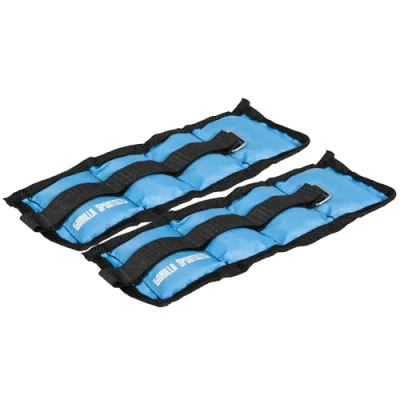 Abbildung von GORILLA SPORTS Gewichtsmanschette 2er Set, Gewichte 1 10 kg, Verstellbar, Fußgelenkgewichte, Armgewichte