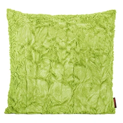 Abbildung von Magma Kissenhülle Fluffy 50 x cm Plüsch Felloptik sehr flauschig und kuschelig in vielen Farben, Farbe:Magma_grün_030