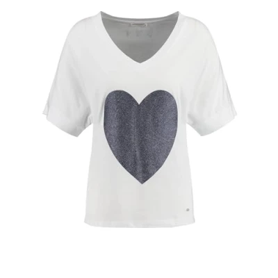 Abbildung von Key Largo V NECK Tshirt print, Damen, Größe: XL, White