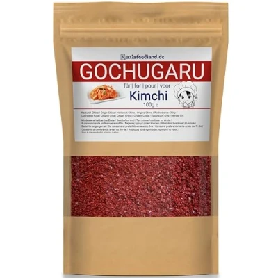 Abbildung von asiafoodland Gochugaru Chili Pulver für Kimchi mildes Red Pepper Powder, 3er Pack (3 x 100g)