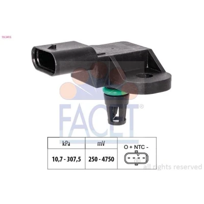 Abbildung von FACET 10.3415 Luftdrucksensor, Höhenanpassung MINI: Schrägheck, Clubman, PEUGEOT: 308 II Schrägheck