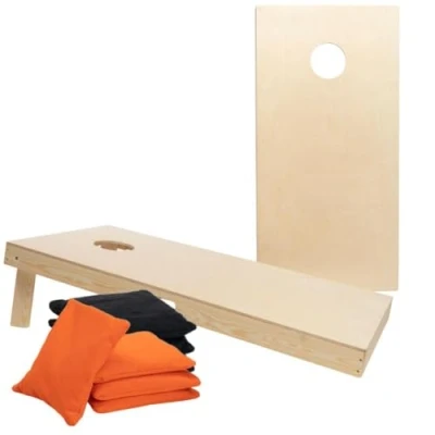 Abbildung von Cornhole Set 120 x 60 cm Wicked Wood Offizielle ACL Empfehlung Enthält 2 4 Taschen Für Outdoor (Blanco Rec 120x60 Set)