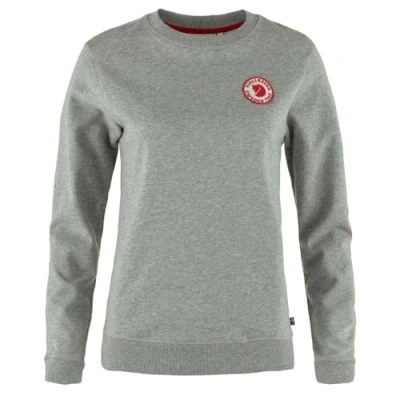 Abbildung von Fjallraven 87230 020 999 1960 Logo Badge Sweater W Sweatshirt Damen Grey Melange Größe XXS