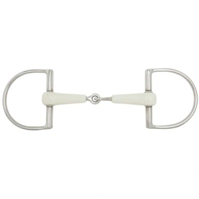 Abbildung von BR Single Broken D Trense Combo Comfort 18 mm Ø 70 12,5 Wit/zilver Grau