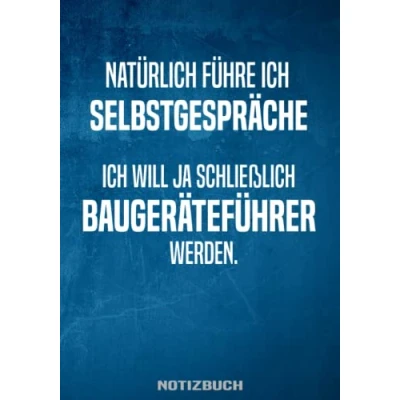 Abbildung von Baugeräteführer Notizbuch: Tolles Buch für die Ausbildung als zum Eintragen