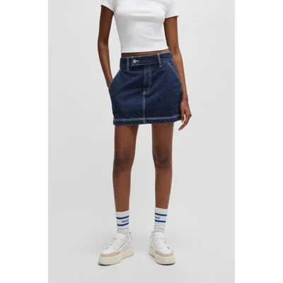 Abbildung von HUGO Garalia Jeansrock, Damen, Größe: XL, Navy