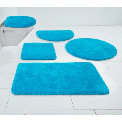 Abbildung von my home Badematte &quot;Madrid&quot;, Höhe 20 mm, rutschhemmend beschichtet, fußbodenheizungsgeeignet schnell trocknend strapazierfähig, weiche Haptik, Badteppich, Badematten auch als 3 teiliges Set &amp; rund