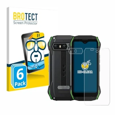Abbildung von BROTECT (6 Stück Schutzfolie für Blackview N6000 (Display+Kamera) Displayschutz Folie Ultra Klar