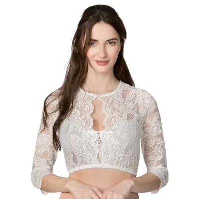 Abbildung von Stockerpoint Damen Smilla Dirndlbluse, Creme, 34