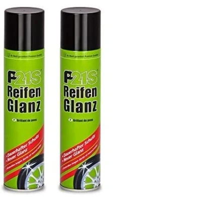 Abbildung von P21 S PRAKTISCHES Set 2 x 400ml Dr WACK Premium REIFENGLANZ Reifenpflege Reifenschutz Reifen Glanz