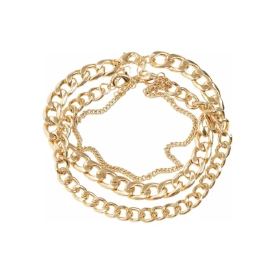 Abbildung von Urban Classics Layering Armband, Herren, Größe: S/M, Gold