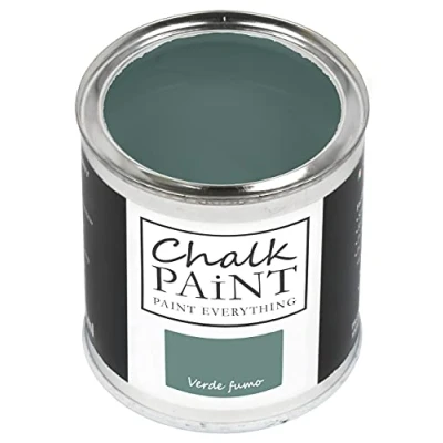 Abbildung von Chalk Paint Everything® Verde fumo (Rauchgrün) (750 ml) Wasserbasierte Kreidefarbe für Shabby Chic Möbel, Dekoration und Recycling Projekte Ungiftig, leicht anzuwenden