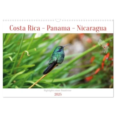 Abbildung von Costa Rica Panama Nicaragua (Wandkalender 2025 DIN A3 quer), CALVENDO Monatskalender