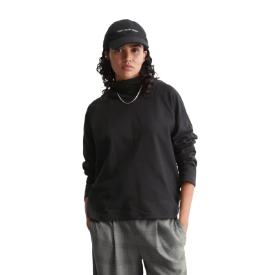 Abbildung von Marc O&#039;Polo Denim AUS Strukturiertem Kapuzenpullover, Damen, Größe: Medium, Black